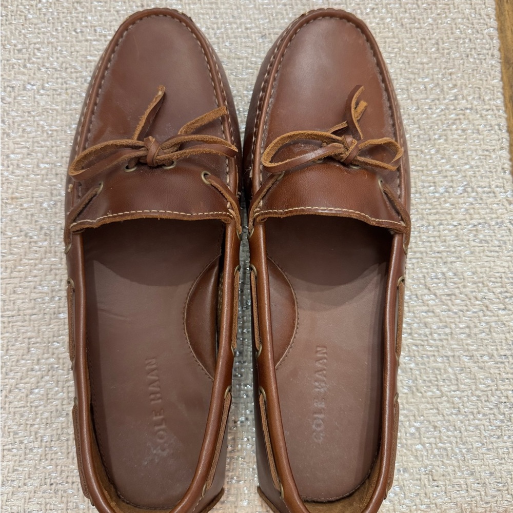Cole Haan Men's Tan Boat Shoes